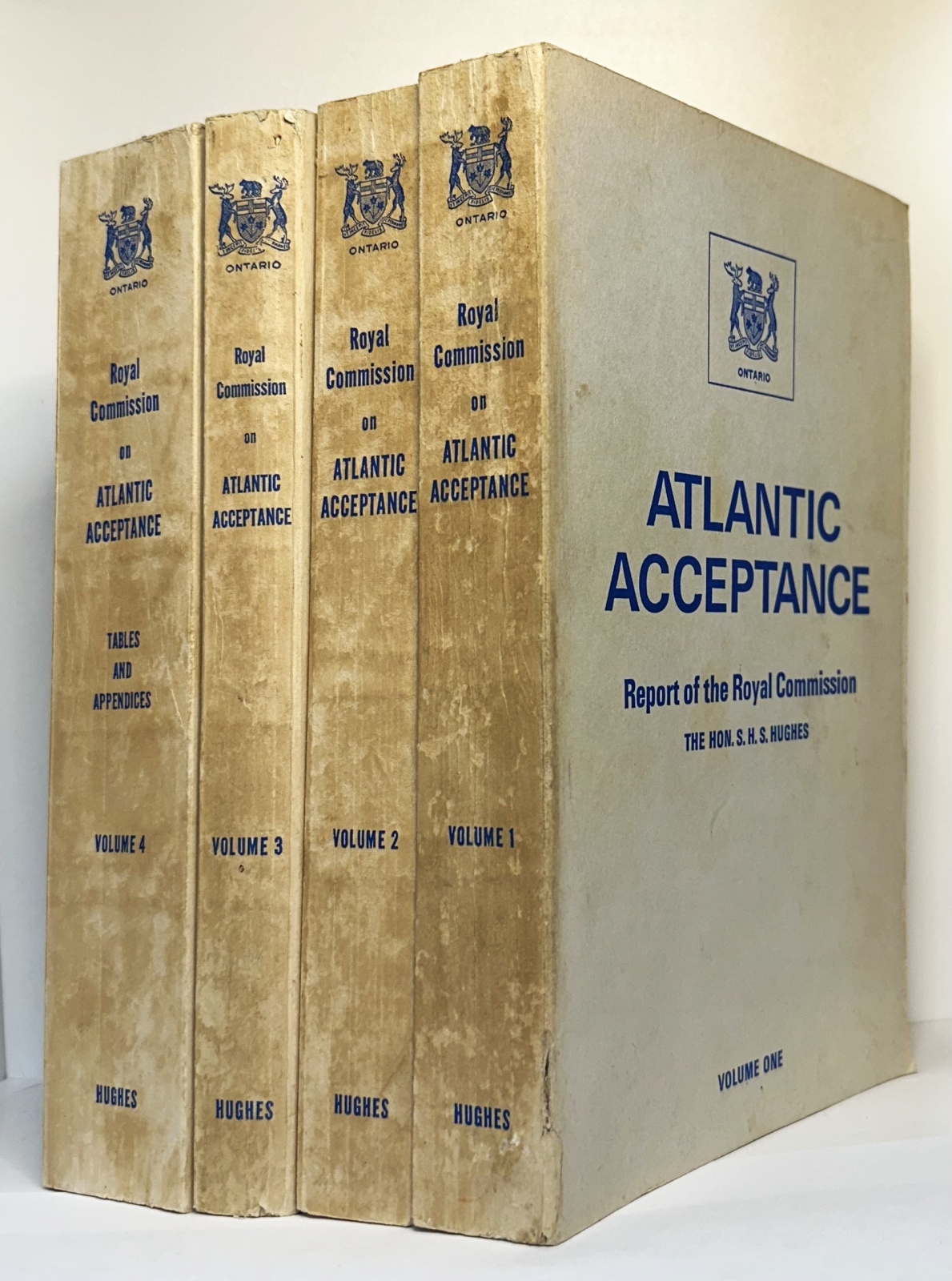 Report of the Royal Commission Appointed to Inquire Into the Failure of Atlantic Acceptance Corporation, Limited (4 volumes)